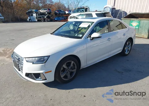 2019 Audi A4 45 Premium из США, поврежденный, VIN WAUDNAF41KA015488